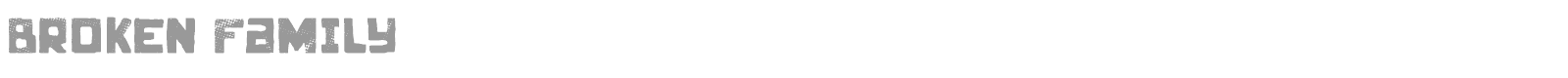 Broken Family font preview